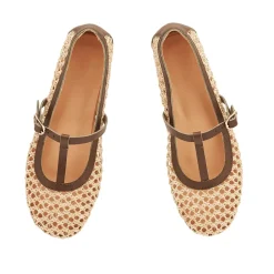 Hot Aerati ballet flat khaki natural Women Closed-Toe |Ballet Flats
