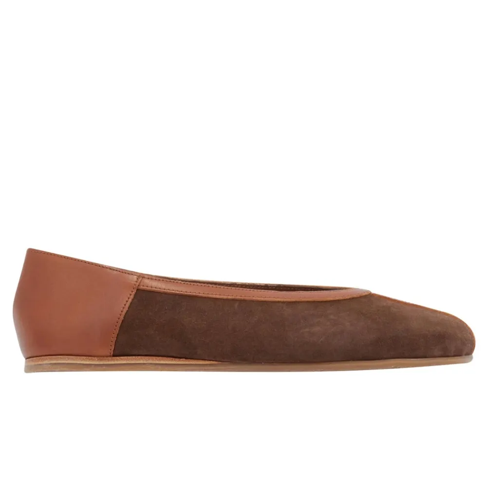Sale Aeropi ballet flat brown cotto Women Closed-Toe |Ballet Flats