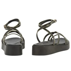 Online Astriti stitch black platinum Women Gladiators |Ankle Strap