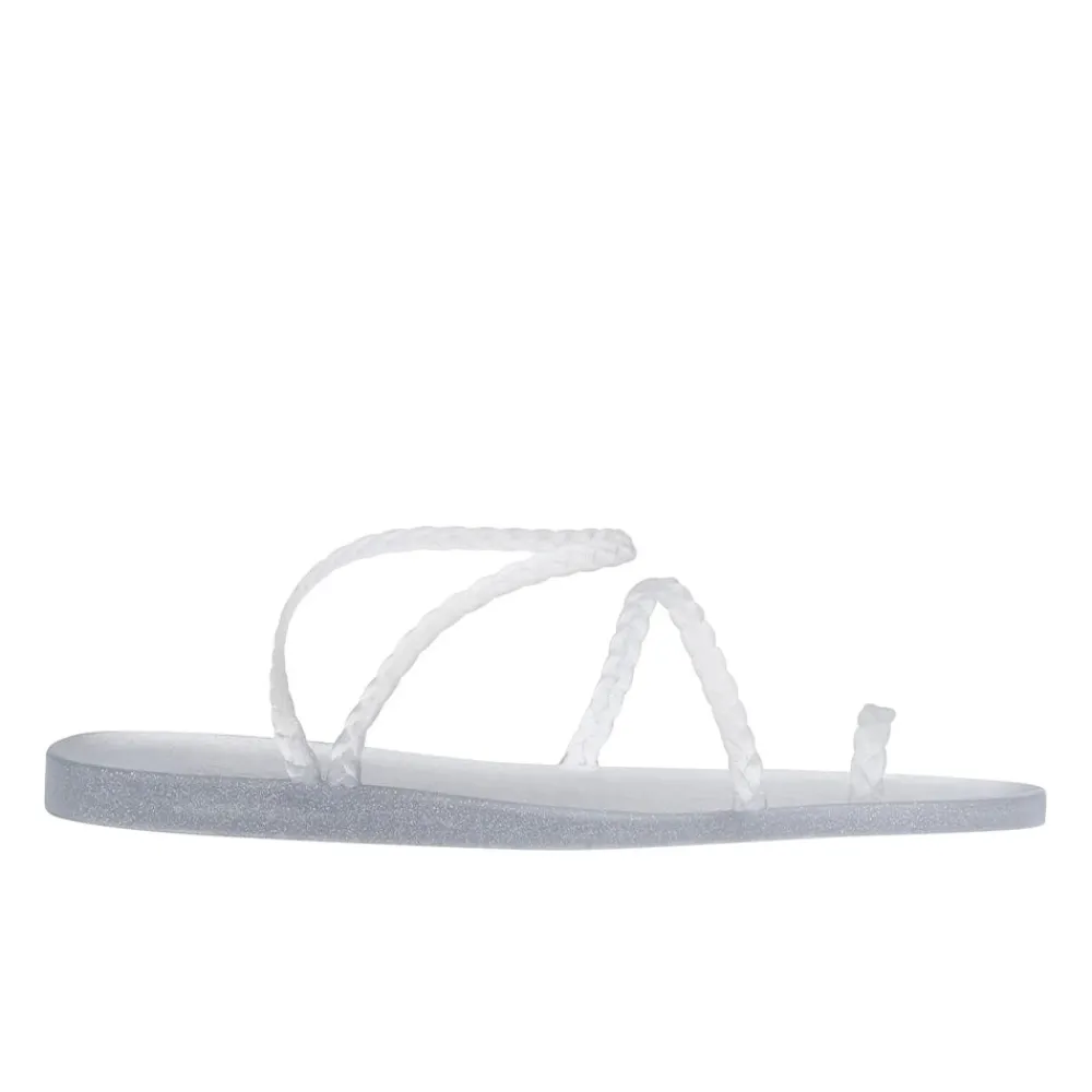 Clearance Eleftheria clear silver glitter Women Toe Ring |Slingbacks