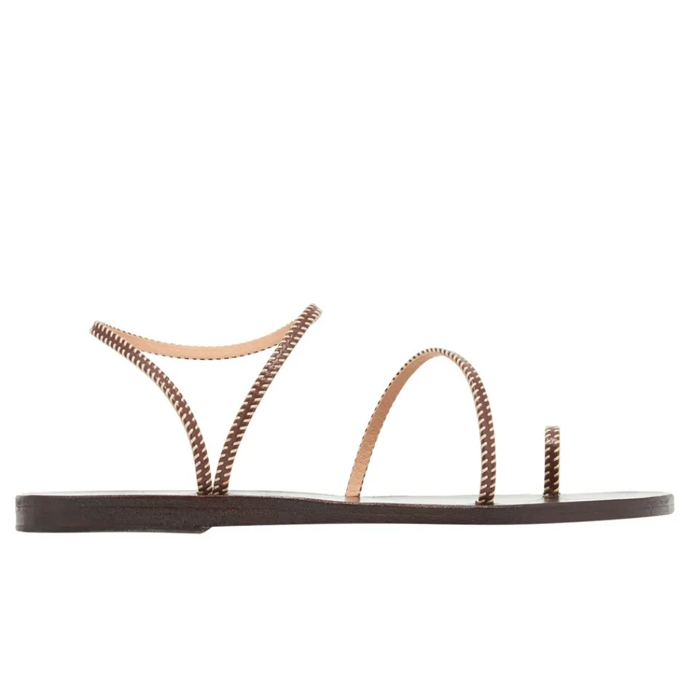 Clearance Eleftheria stitch Women Toe Ring |Slingbacks