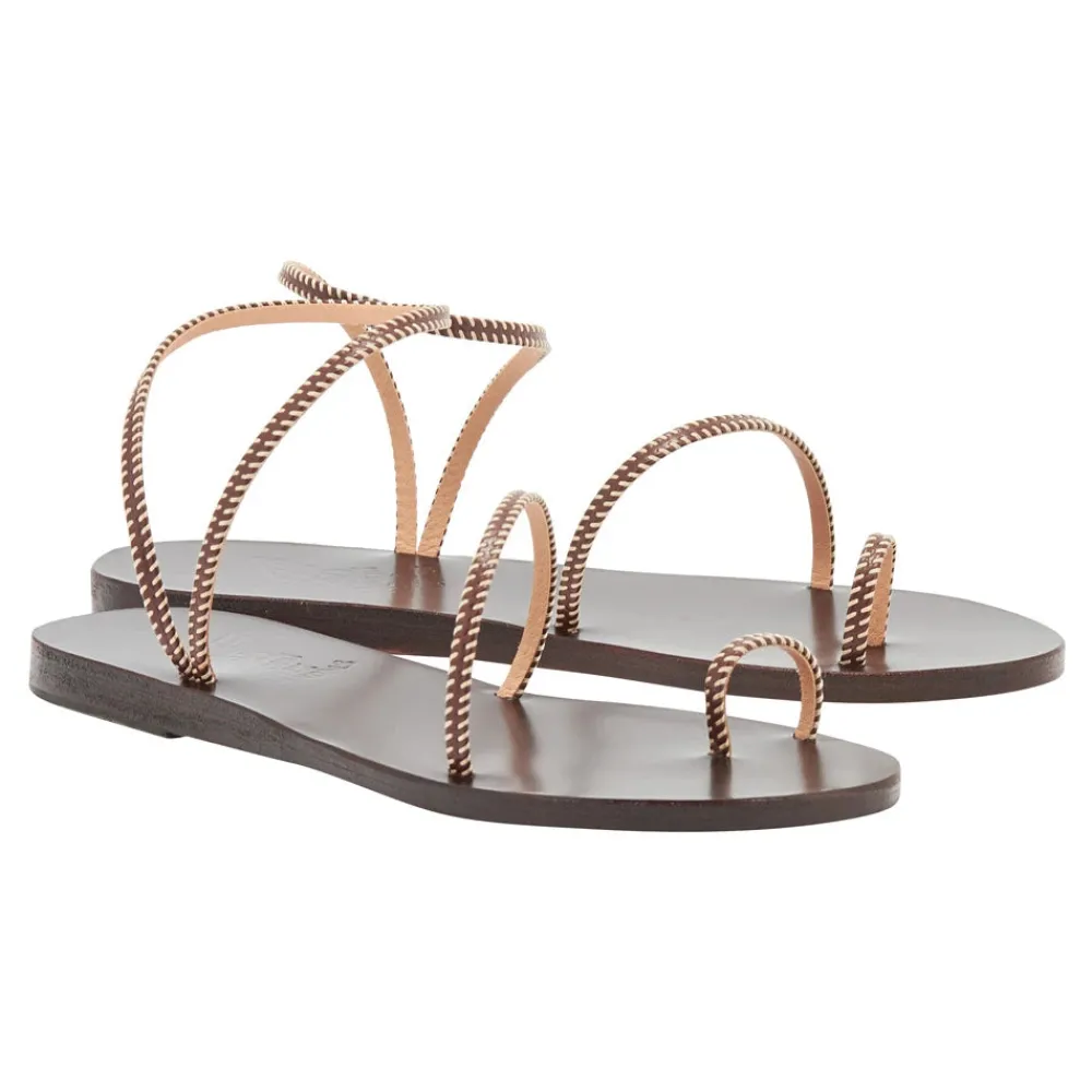 Clearance Eleftheria stitch Women Toe Ring |Slingbacks