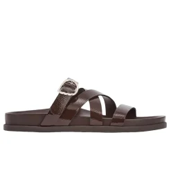 Clearance Filipa chocolate Women Slides |Comfort Soles