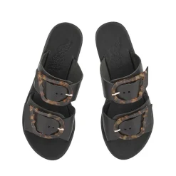 Iaso black tortoiseshell Women Slides |Comfort Soles