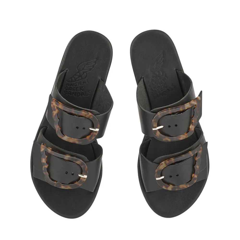 Iaso black tortoiseshell Women Slides |Comfort Soles