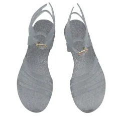 Clearance Ikaria clear silver glitter Women Ankle Strap