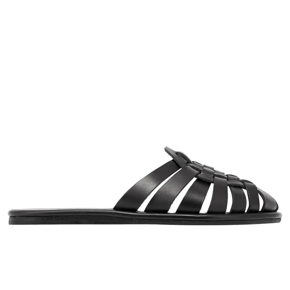 New Matina black Women Slides |Closed-Toe