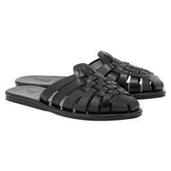 New Matina black Women Slides |Closed-Toe