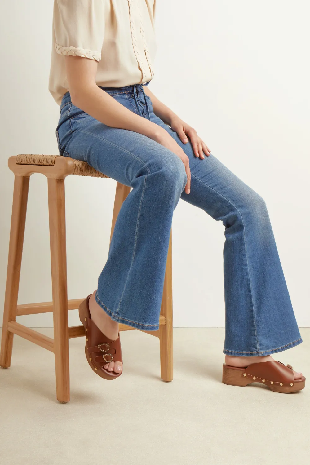 Natali sabot Women Slides |Heeled