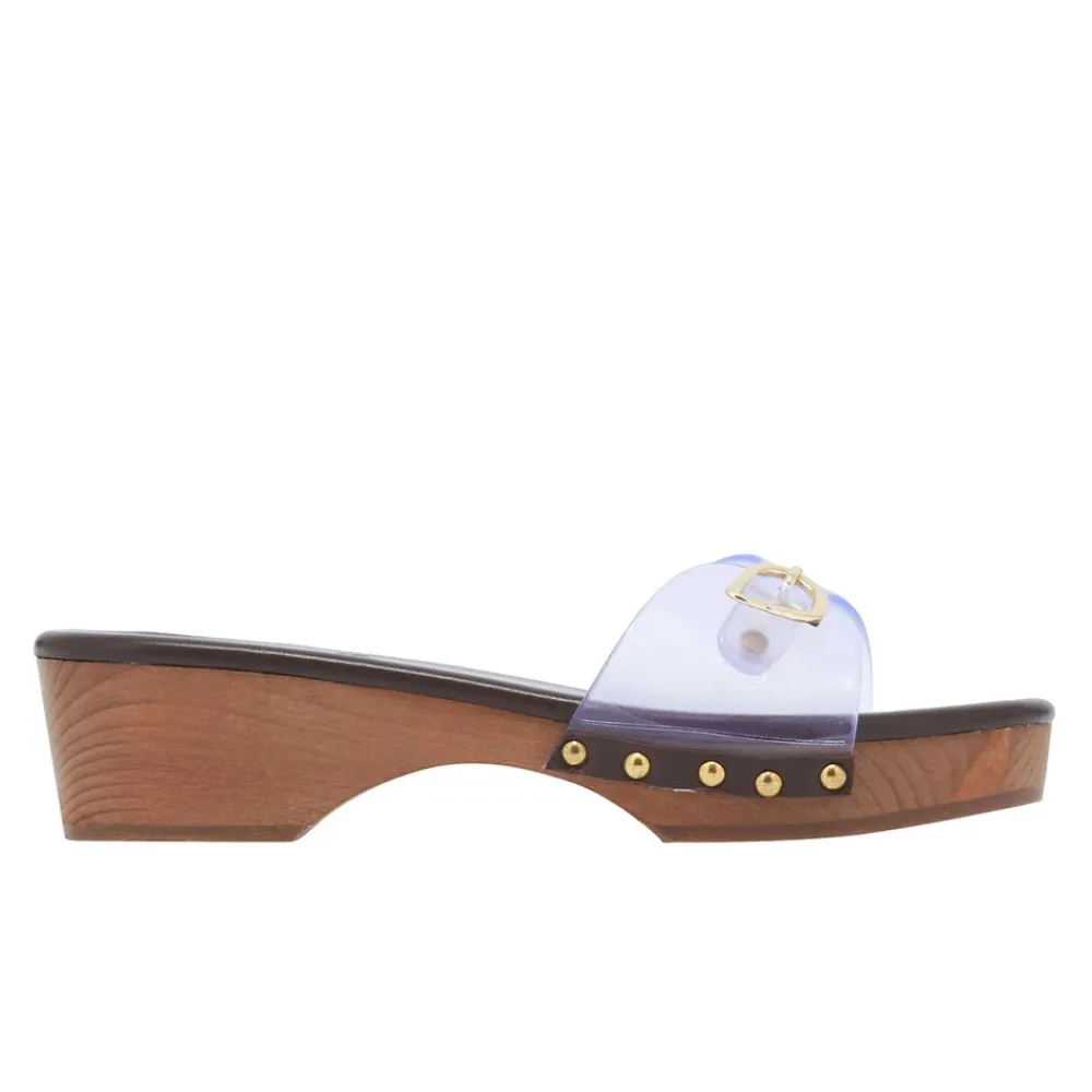 New Omonia clog jelly Women Slides |Heeled