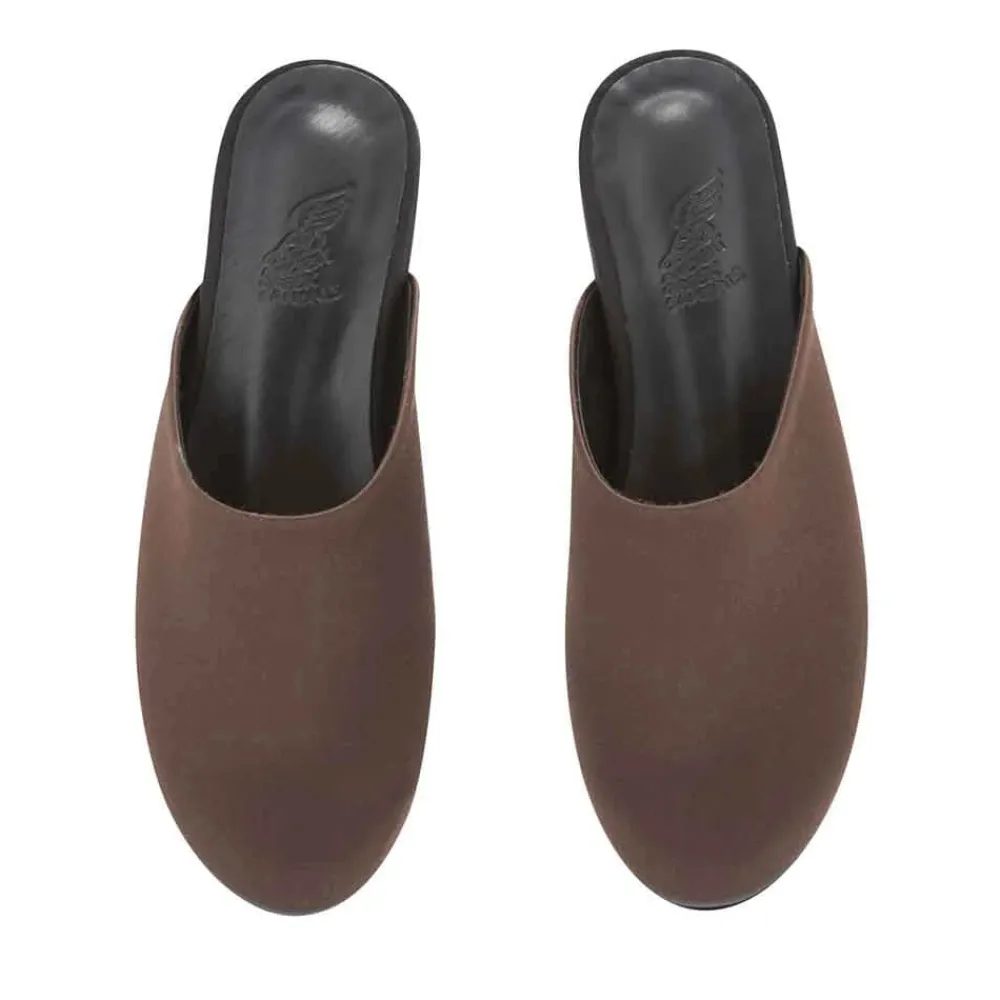 Outlet The slipper brown black Women Slippers |Closed-Toe