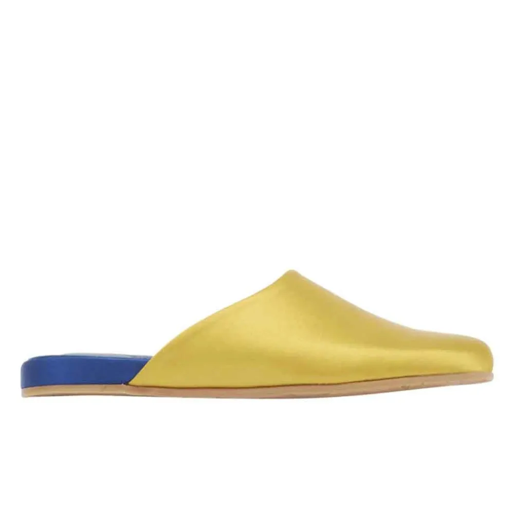 Sale The slipper ochre navy Women Slippers |Closed-Toe