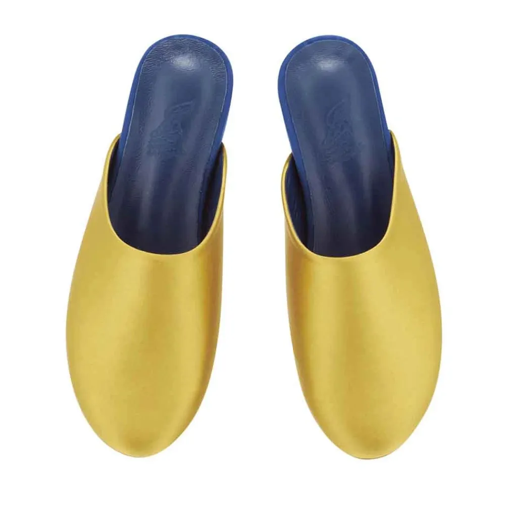 Sale The slipper ochre navy Women Slippers |Closed-Toe