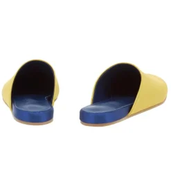 Sale The slipper ochre navy Women Slippers |Closed-Toe