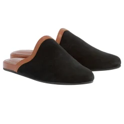 New Thelma black cotto Women Slippers |Closed-Toe