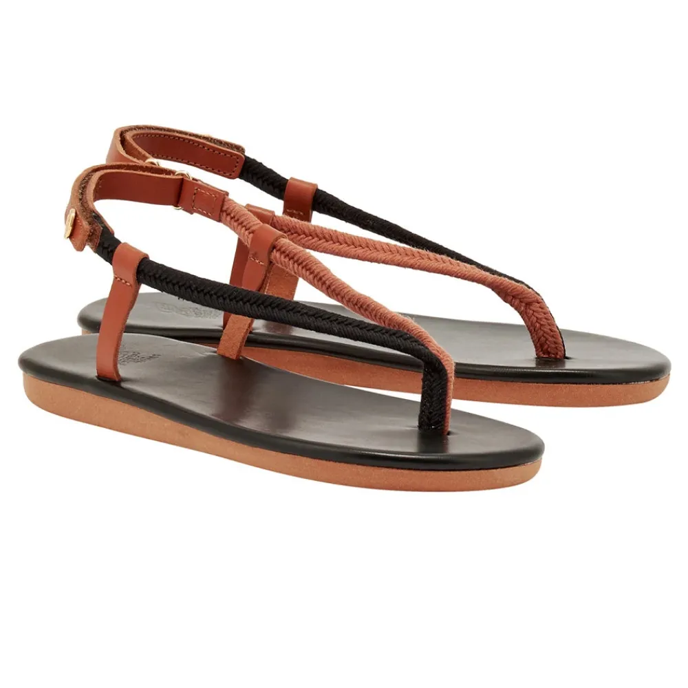 Clearance Zoi rope black tan Women Comfort Soles |Slingbacks